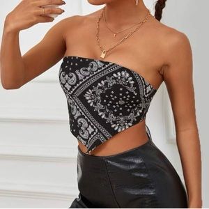 Paisley Bandana Top